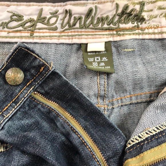 Ecko Unlimited Jeans 36 x 31 Dark wash loose fit - Picture 7 of 8